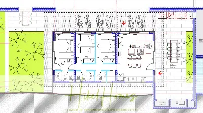 Grundriss der Haus in Pražnica
