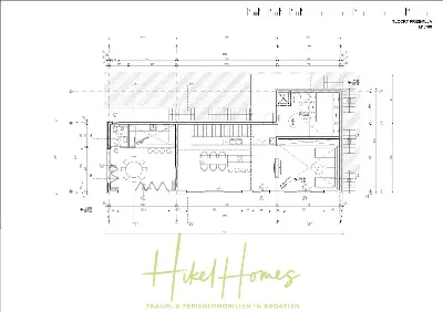 Grundriss der Haus in Podstrana
