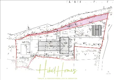 Grundriss der Haus in Podstrana