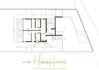 Grundriss der Haus in Zatoglav