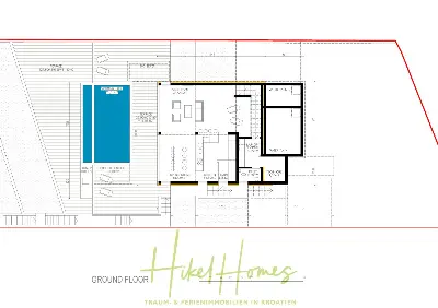 Grundriss der Haus in Zatoglav