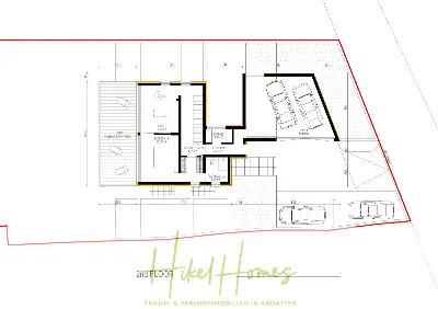Grundriss der Haus in Zatoglav