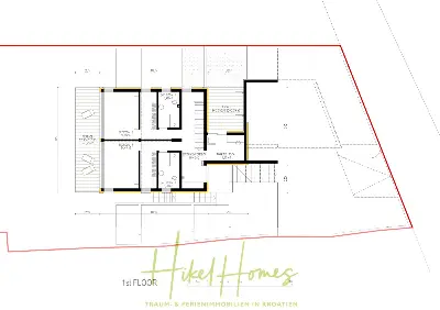 Grundriss der Haus in Zatoglav