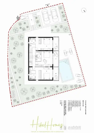 Grundriss der Haus in Sutivan