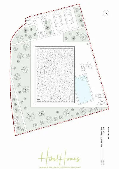 Grundriss der Haus in Sutivan