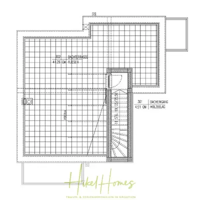 Grundriss der Haus in Splitska