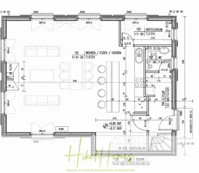 Grundriss der Haus in Splitska