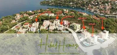 Lageplan der Haus in Splitska