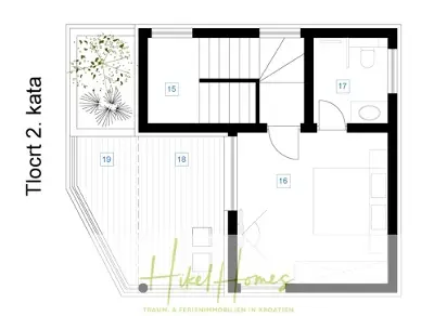Grundriss der Haus in Rtina