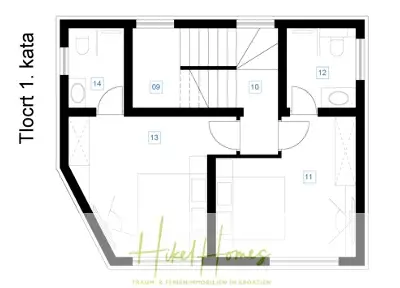 Grundriss der Haus in Rtina