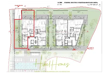 Grundriss der Wohnung in Slatine