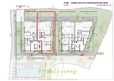 Grundriss der Wohnung in Slatine