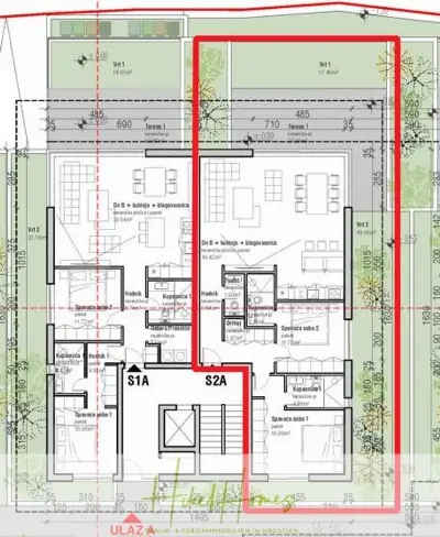 Wohnung am Meer in Slatine, Ansicht 14 von 17