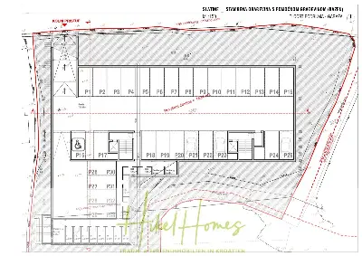 Grundriss der Wohnung in Slatine