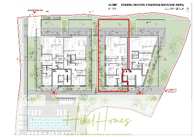 Grundriss der Wohnung in Slatine