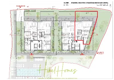 Grundriss der Wohnung in Slatine