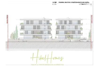 Grundriss der Wohnung in Slatine