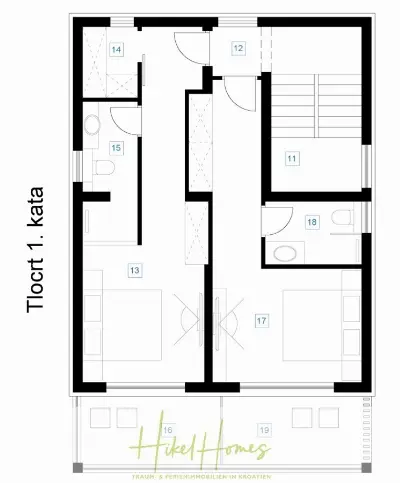 Grundriss der Haus in Rtina
