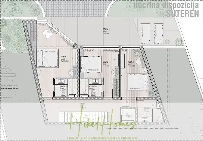 Grundriss der Haus in Trogir