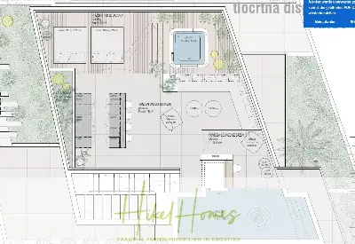 Grundriss der Haus in Trogir