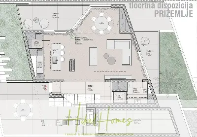 Grundriss der Haus in Trogir