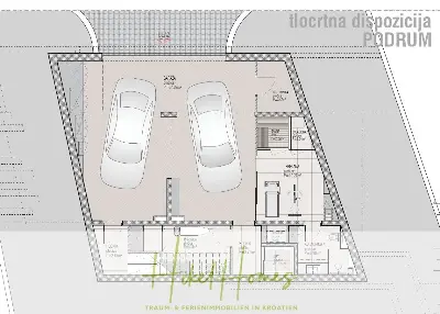 Grundriss der Haus in Trogir