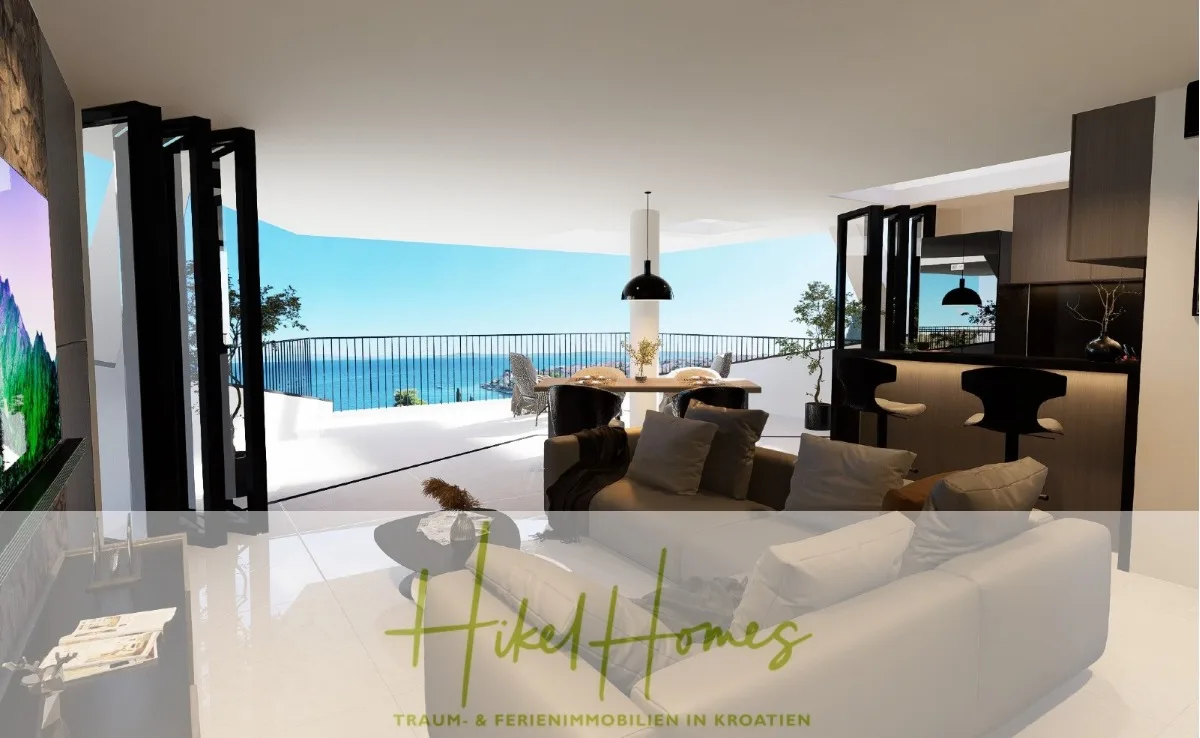 Wohnung am Meer in Okrug Gornji, Ansicht 5 von 18