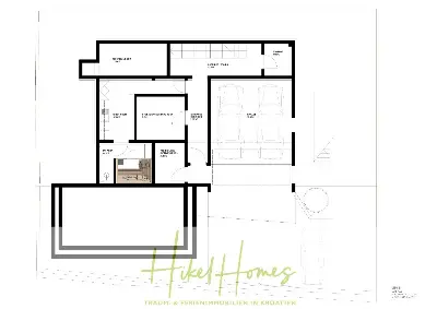 Grundriss der Haus in Jesenice
