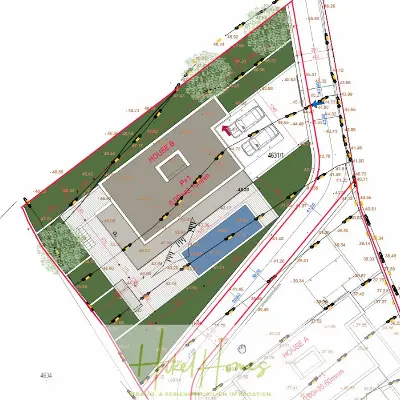 Lageplan der Haus in Krilo