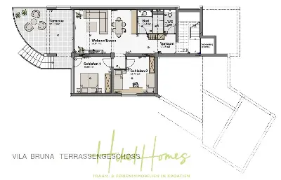 Grundriss der Haus in Sevid