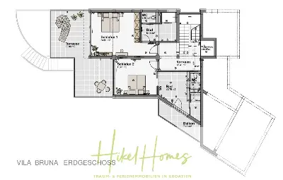 Grundriss der Haus in Sevid