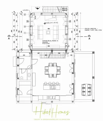 Grundriss der Haus in Splitska